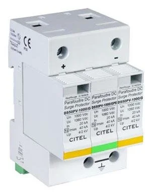 Ogranicznik przepięć typ 2 (C) 40/60KA DS50PVS-1000/G 2p+G 70A 1 fa7534d4be37194a11482198bce2b389