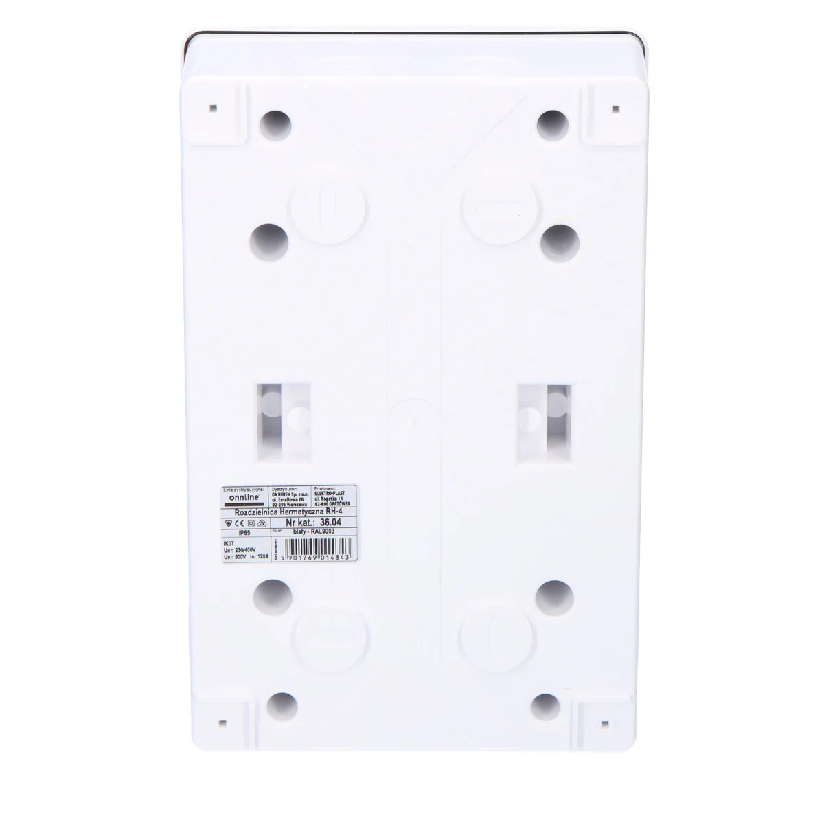 Rozdzielnica natynkowa RH-1x4 moduły IP65 ONNLINE 1000V DC PV 5 eca8b6deb7bddb9af343fa637af3b820