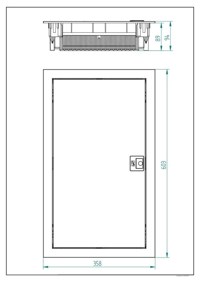 Rozdzielnica podtynkowa MT ONNLINE 3x12 modułowa IP30 (N+PE) drzwi metalowe (36 modułowa) 2 b10975a3046a780526a5379763c58ffb