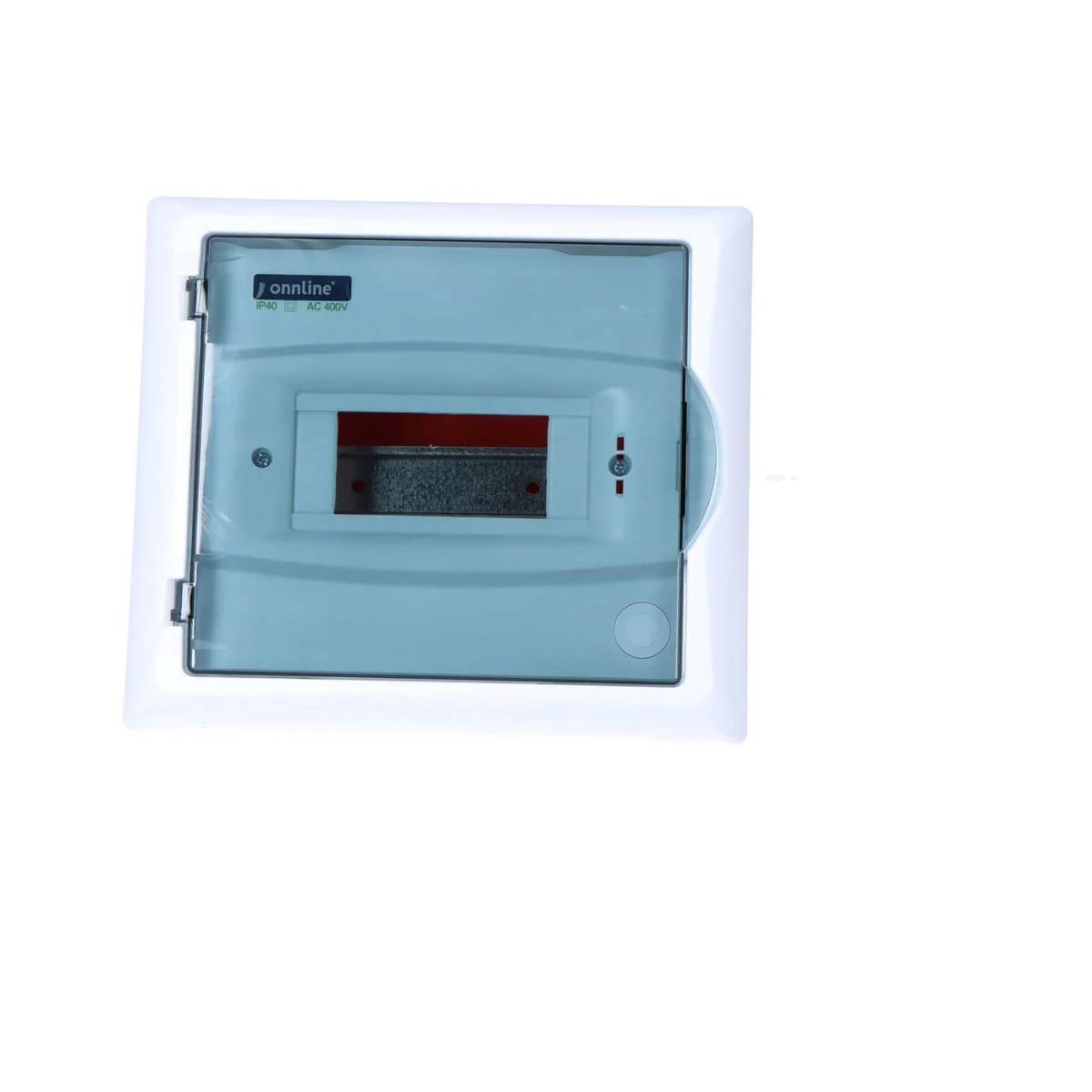 Rozdzielnica podtynkowa ONNLINE 1x6 modułów IP40 szyba dymna 3 9b0bebf484ecb2d79628f8283c1dae55