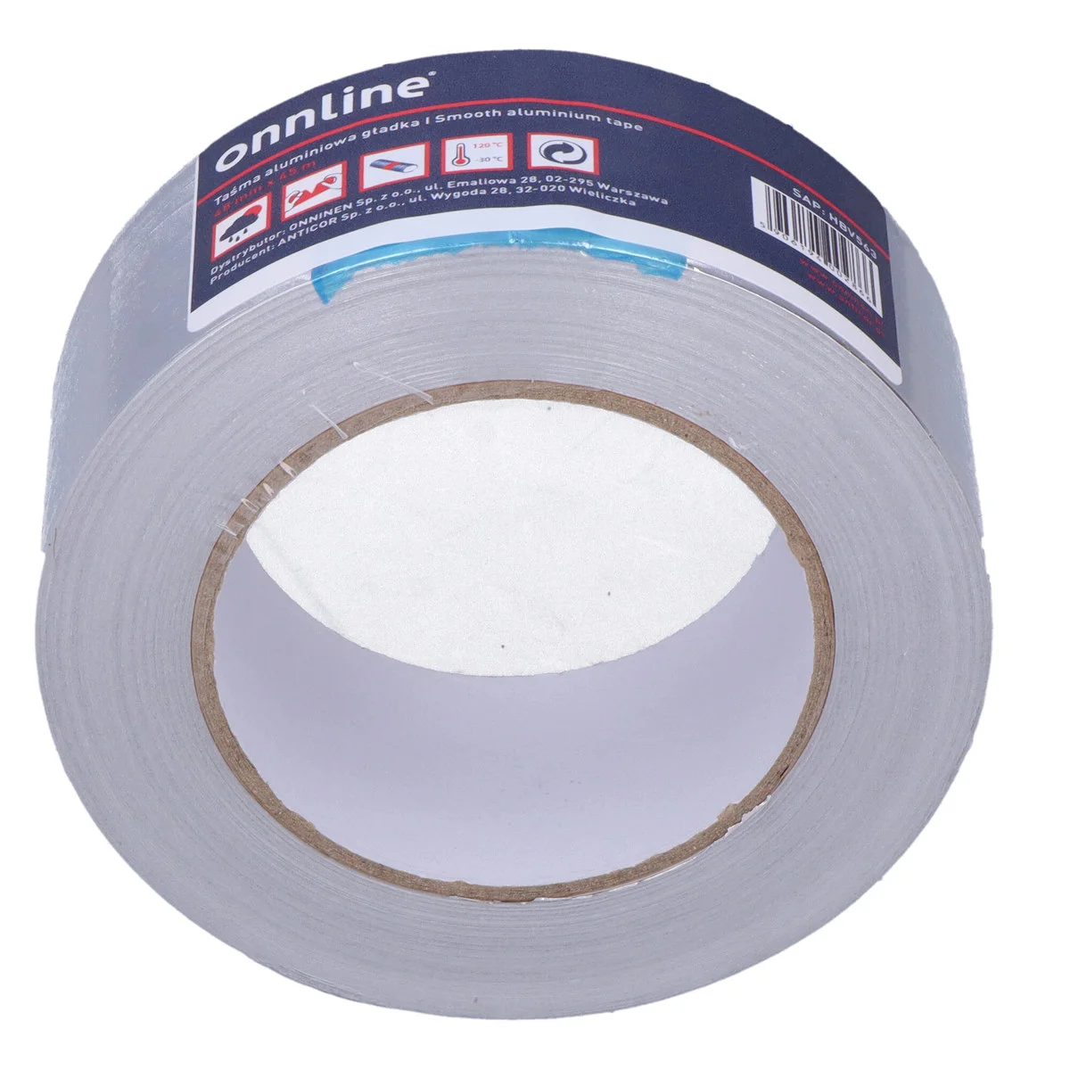 Taśma 48/45m gładka aluminiowa 3 f612fdc4881c6d2da8037bc4c8ce4fd7