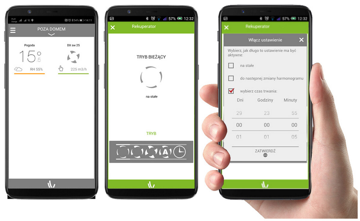 Rekuperator KERMI D275 III (275 m3/h) ze sterowaniem WiFi w standardzie Centrala wentylacyjna z odzyskiem ciepła 275 13 d9f08b0cf032746b94b986e4847bf3a1