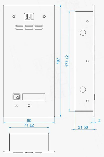 ACO FAM-P-1NPACC panel pod tynk 1-lokator czyt. brel. 3 1f1f4f58b579ec701c929a9e28b984f0