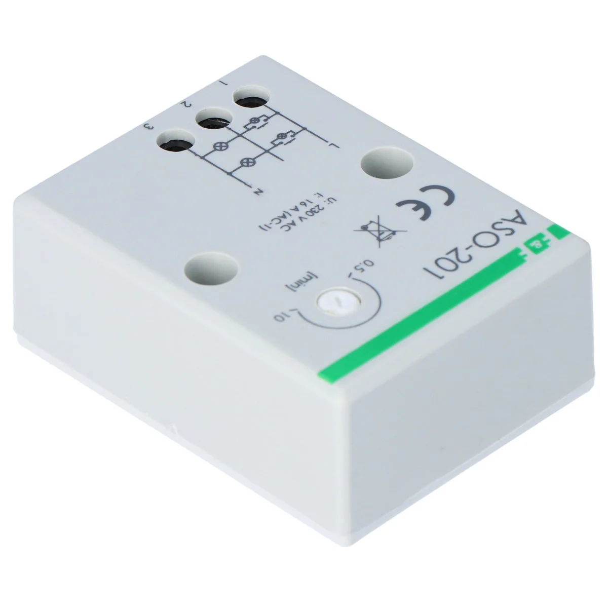 Automat schodowy ASO-201 Un=230V, I=16A, zaciski śrubowe 2 afe2e620553f692dc07a9eefacdf1170