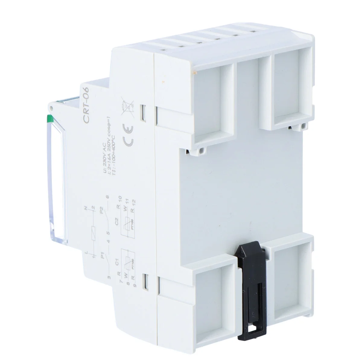 Cyfrowy regulator temperatury CRT-06 (bez sond), zakres reg. -100-400° C, I=16A, 3 moduły 3 48b171b25ac5d34be1185d991e6f3ffe