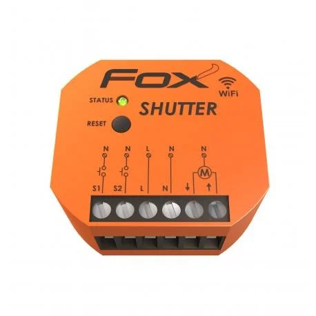 Dopuszkowy sterownik rolet Wi-Fi SHUTTER FOX z silnikiem 230V 2 f035fc8e77e211d6fbd0c9db3ec56b35