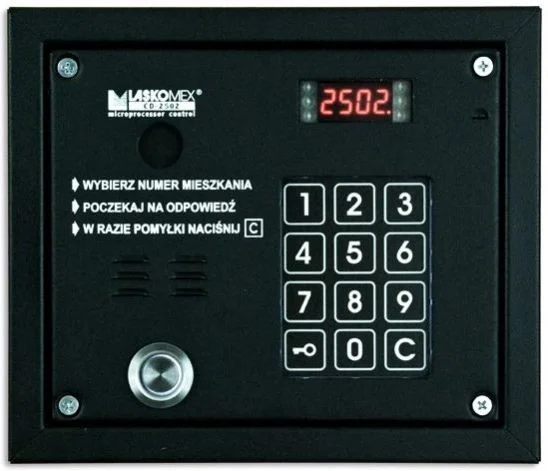 Laskomex CP-2503TP czarna Panel audio z czytnikiem kluczy "Dallas" 1 21fb663ebc2794586f2cfa0a93902b6a