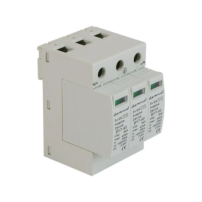 Ogranicznik przepięć PV 3P (T1+T2 DC) BY7-40 1000VDC 1 8e200ca852fbcc396066975104c2ef04
