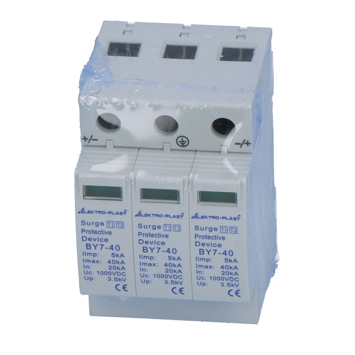 Ogranicznik przepięć PV 3P (T1+T2 DC) BY7-40 1000VDC 3 323bbf275a8c23eea02b0b03bbcce3a3