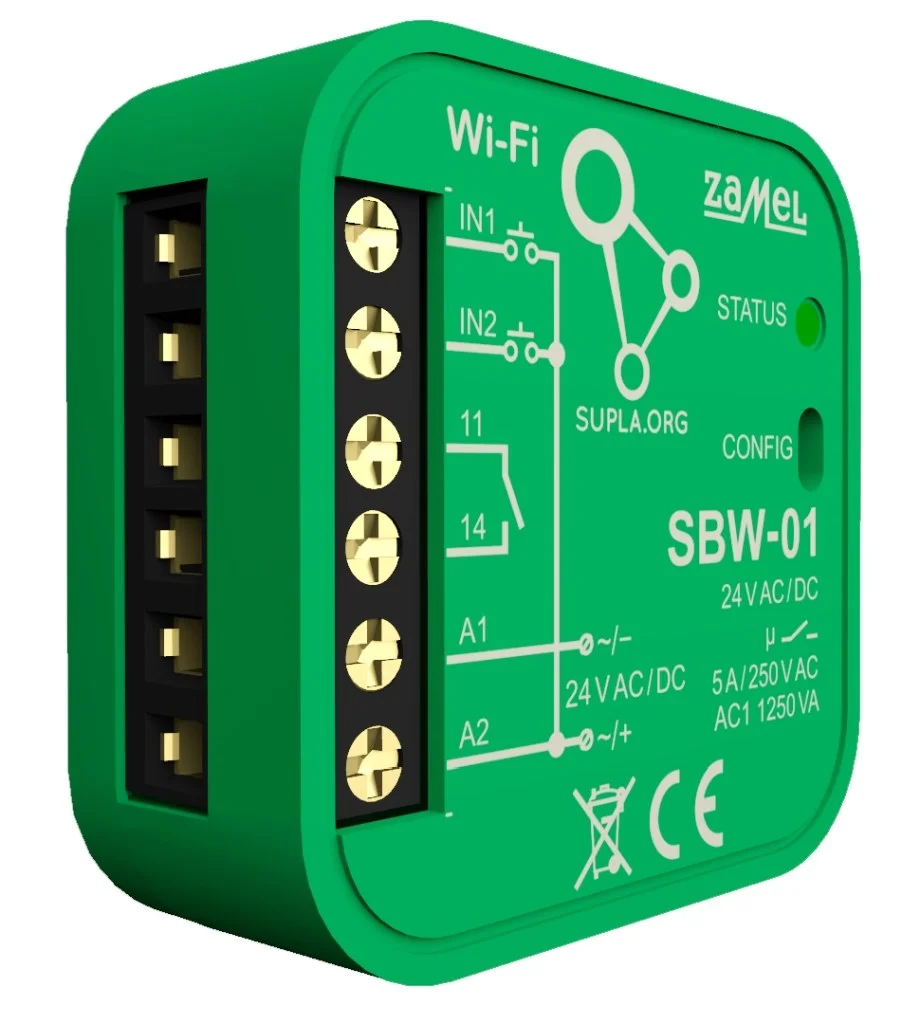 Sterownik bramowy Wi-Fi 1-kanałowy dwukierunkowy Typ: Sbw-01 4 df14124090a30efc25e4eedce7a9e1a5