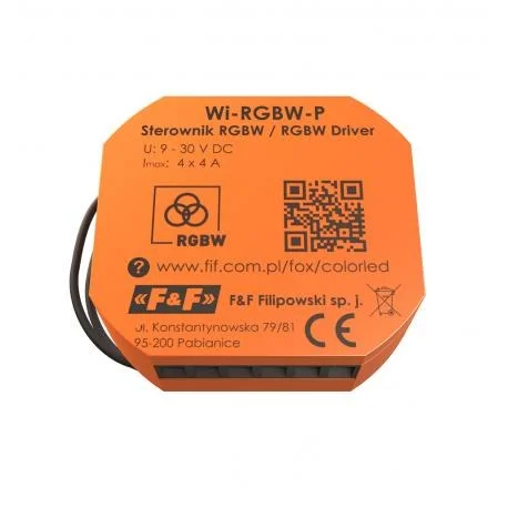 Sterownik oświetlenia kolorowego (RGBW) LED 12/24V Wi-Fi Color LED FOX 3 45484fee083775f3f05587d9be0270ed