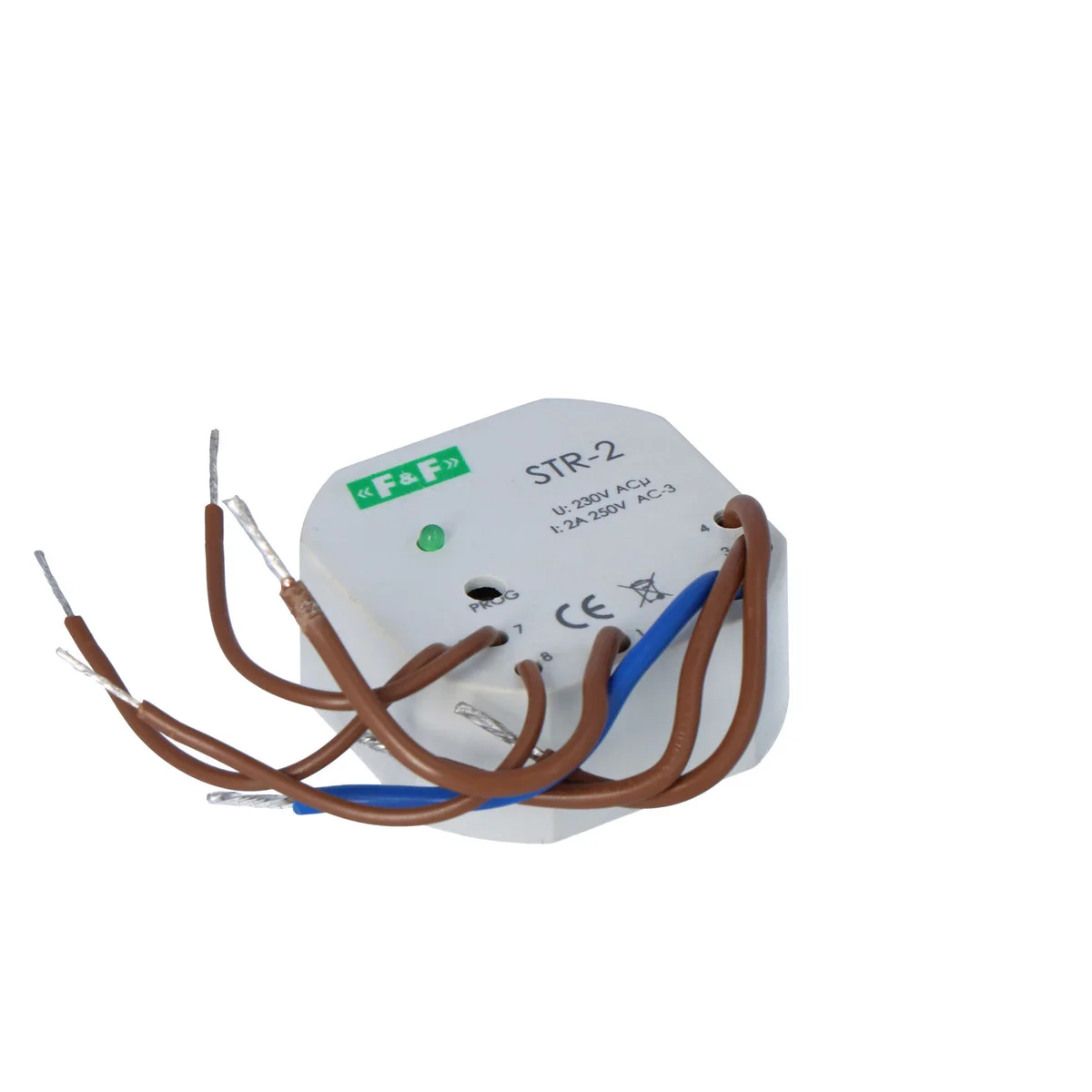 Sterownik rolet STR-2 jednoprzyciskowy, Un=230V AC, 8A, montaż w puszce podtynkowej fi 60 1 3c384c9354e1302dd92fe90f5e0b271d