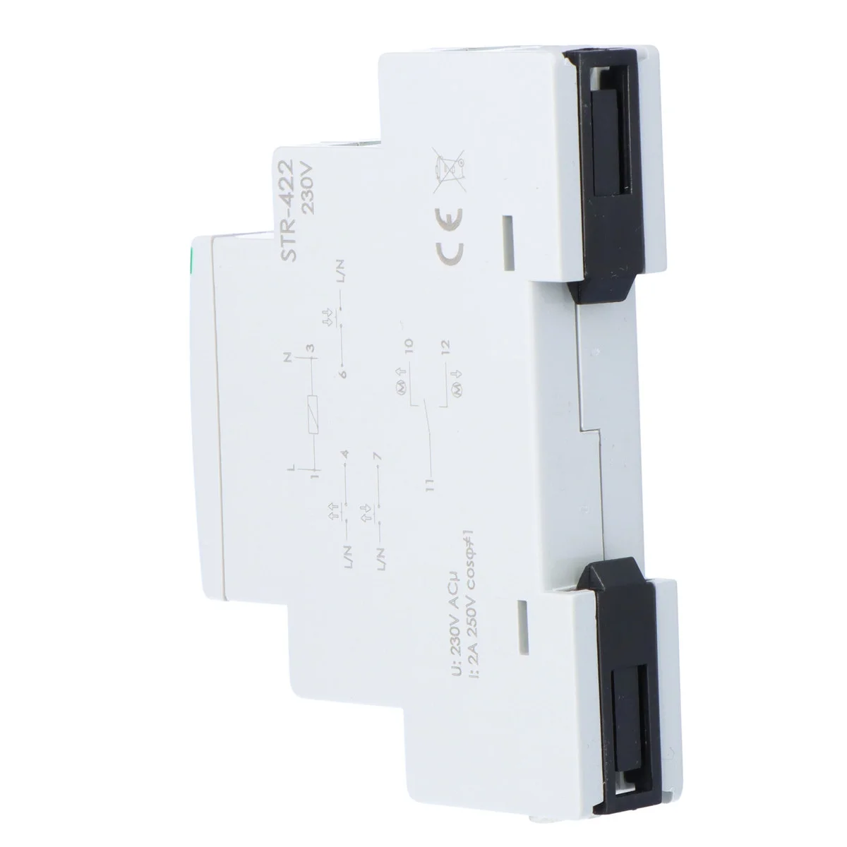 Sterownik rolet STR-422 jednoprzyciskowy, Un=230V AC, 8A, 1 moduł 3 f70f4180bc0e2684f05f941ffdfb7f25