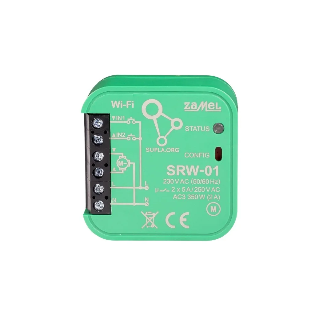Sterownik rolet Wi-Fi Typ: Srw-01 2 09b6d688637baee1fbc073403a27eab5